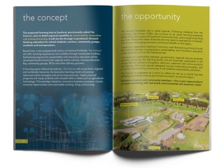The Fulcrum brochure spread 1